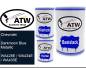 Preview: Chevrolet, Darkmoon Blue Metallic, WA428E / WA434E / WA433E: 500ml Lackdose + 500ml Klarlack + 250ml Härter - Set, von ATW Autoteile West.